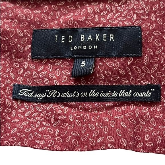 Ted Baker Long Sleeve Geometric Print Shirt - Picture 3 of 13